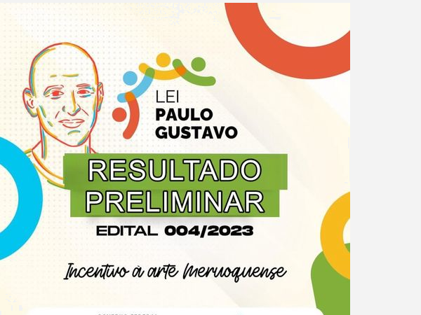 A prefeitura municipal de Meruoca, torna público o resultado preliminar das propostas inscritas no edital 004/2023