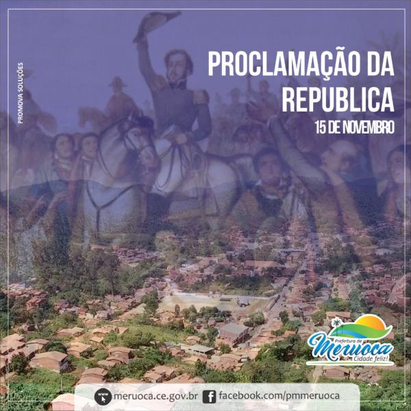 DIA 15 DE NOVEMBRO - DIA DA PROCLAMAÇÃO DA REPÚBLICA